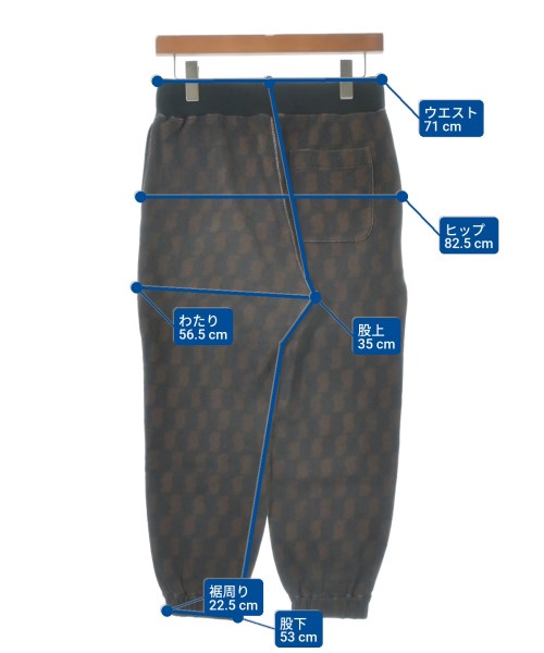 UNDER COVER（アンダーカバー）スウェットパンツ 茶 サイズ:1(S位) レディース/2200615535050