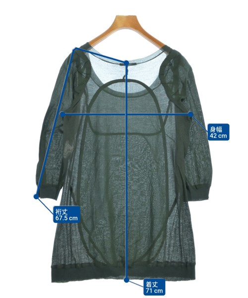 UNDER COVER（アンダーカバー）ニット・セーター 緑 サイズ:1(S位) レディース/2200675434126