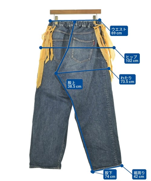 UNDER COVER（アンダーカバー）デニムパンツ 青 サイズ:2(M位) レディース/2200657359072