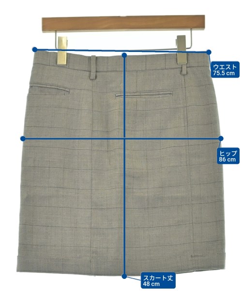 UNDER COVER（アンダーカバー）ひざ丈スカート グレー サイズ:2(M位) レディース/2200657648077