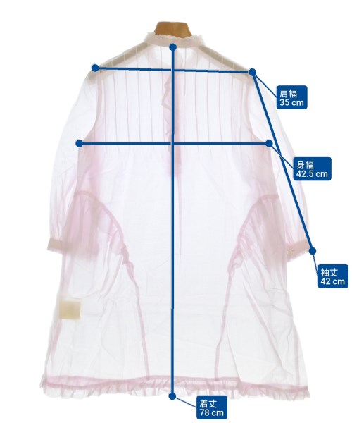 UNDER COVER（アンダーカバー）ブラウス ピンク サイズ:1(S位) レディース/2200643430044