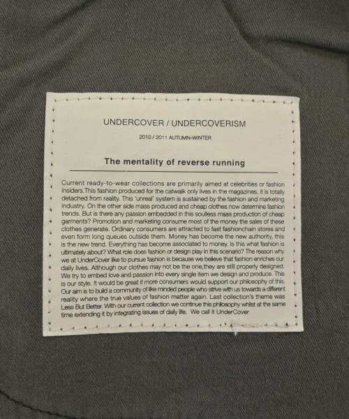 UNDER COVER（アンダーカバー）その他 グレー サイズ:2(M位) レディース/2200643434028