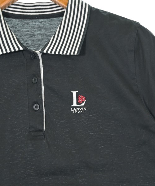LANVIN（ランバン）ポロシャツ 黒 サイズ:40(M位) レディース/2200634926471