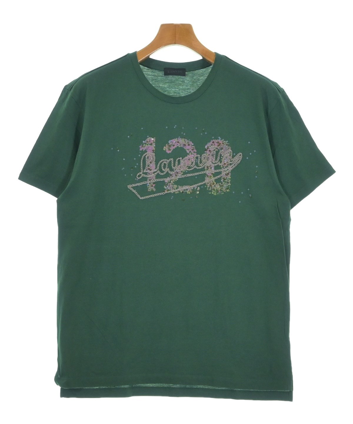 LANVIN（ランバン）Tシャツ・カットソー 緑 サイズ:M メンズ 