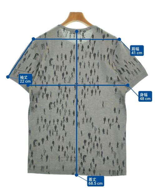 LANVIN（ランバン）Tシャツ・カットソー グレー サイズ:S メンズ/2200594329275