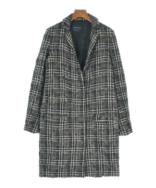 LANVIN ランバン チェスターコート レディース 【古着】【中古】 LANVIN（ランバン）チェスターコート 黒 サイズ:40(M位) レディース
