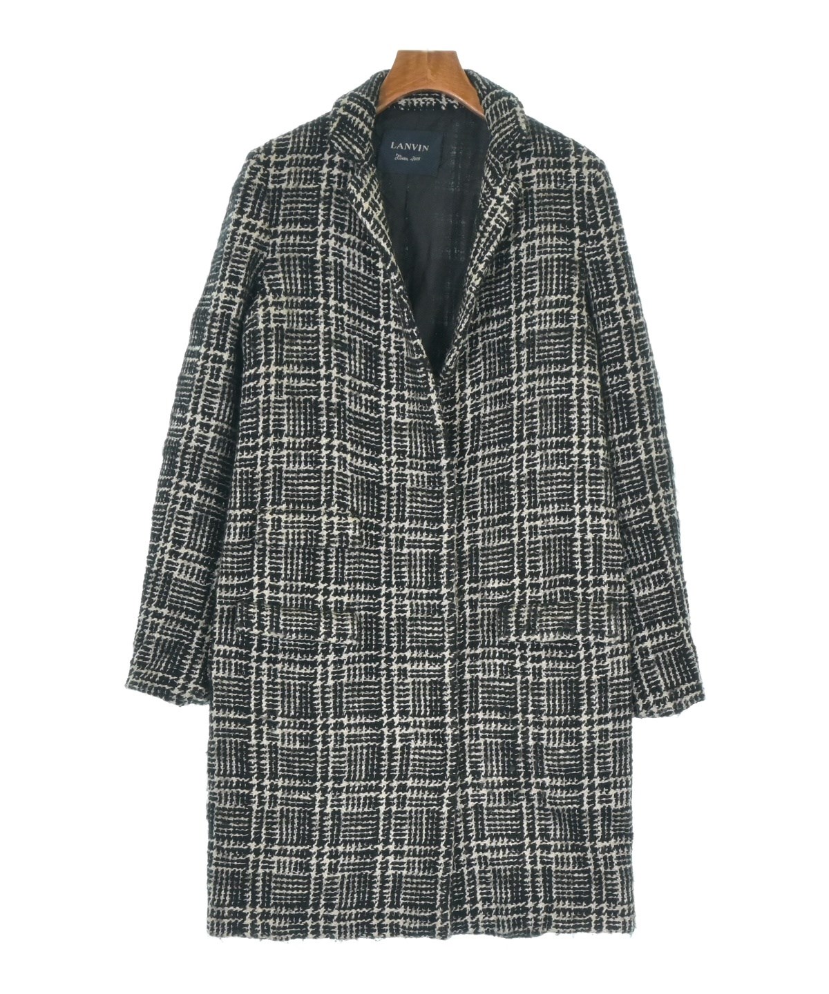 LANVIN（ランバン）チェスターコート 黒 サイズ:40(M位) レディース