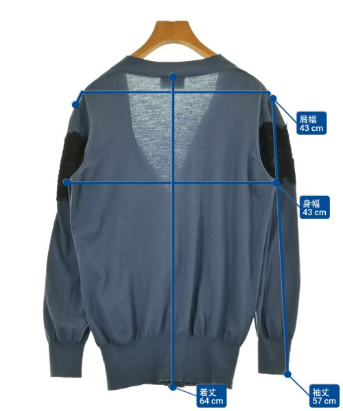 LANVIN（ランバン）カーディガン 青 サイズ:M レディース/2200643215085