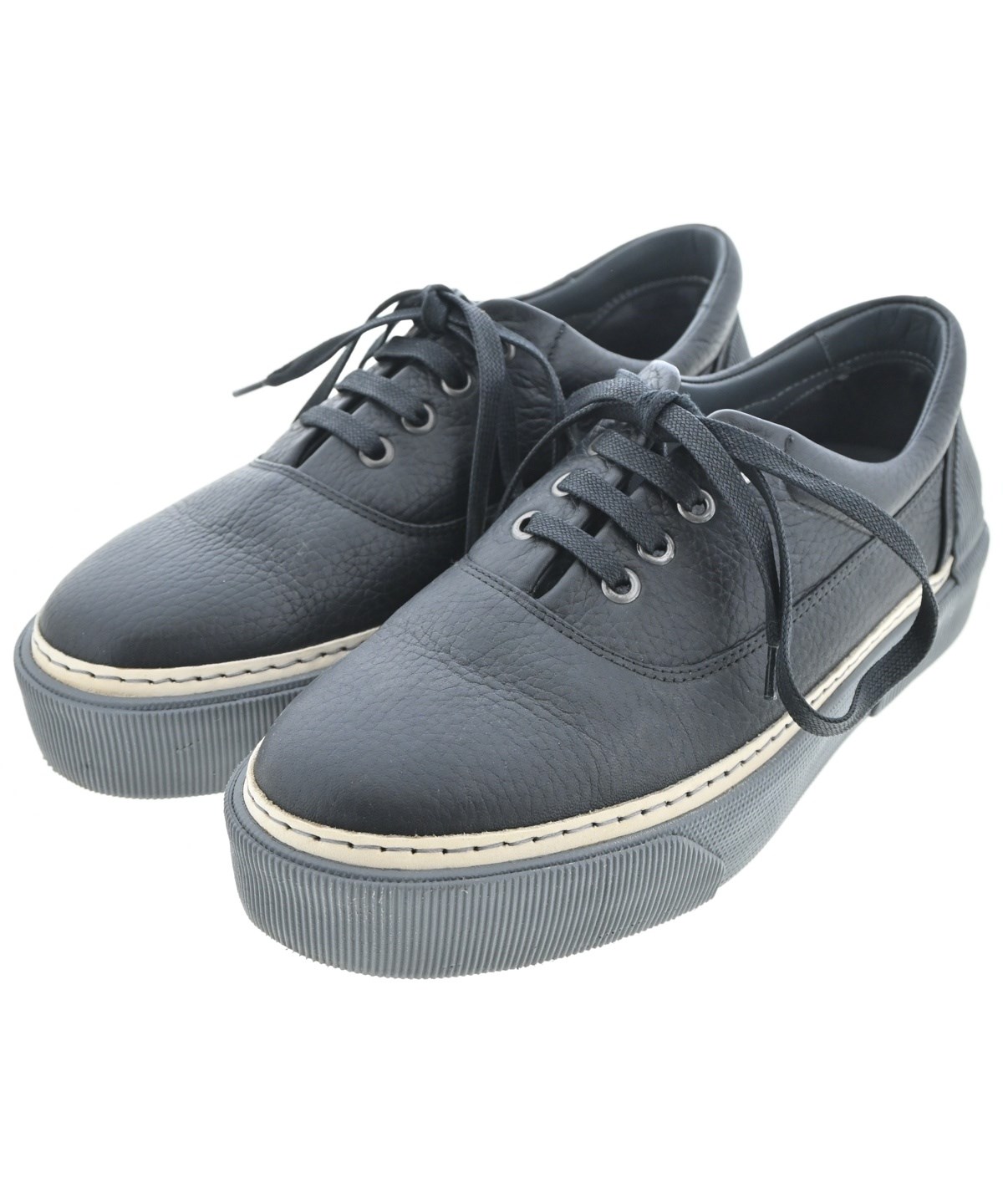 LANVIN（ランバン）スニーカー 黒 サイズ:UK6(24.5cm位) メンズ