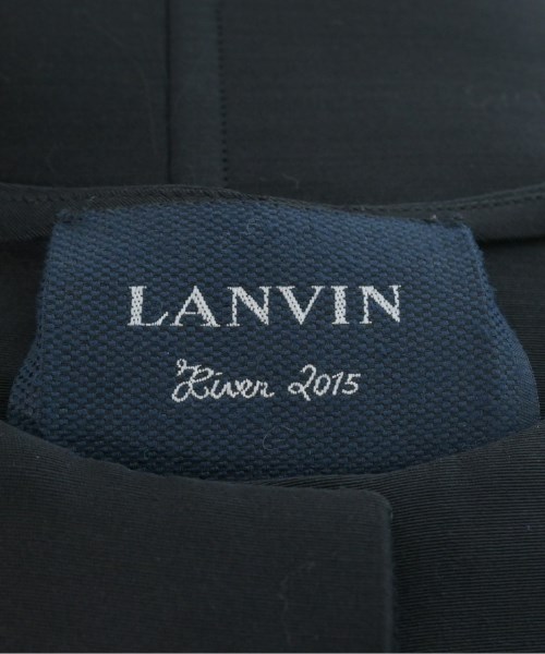 LANVIN（ランバン）ノーカラージャケット 黒 サイズ:34(XXS位) レディース/2200625163267