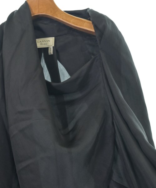 LANVIN（ランバン）ブラウス 黒 サイズ:36(XS位) レディース/2200625163366