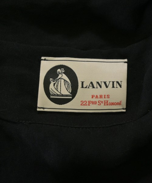 LANVIN（ランバン）ブラウス 黒 サイズ:34(XXS位) レディース/2200625163632