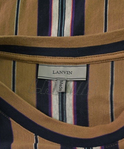 LANVIN（ランバン）Tシャツ・カットソー 茶 サイズ:M メンズ/2200644057011