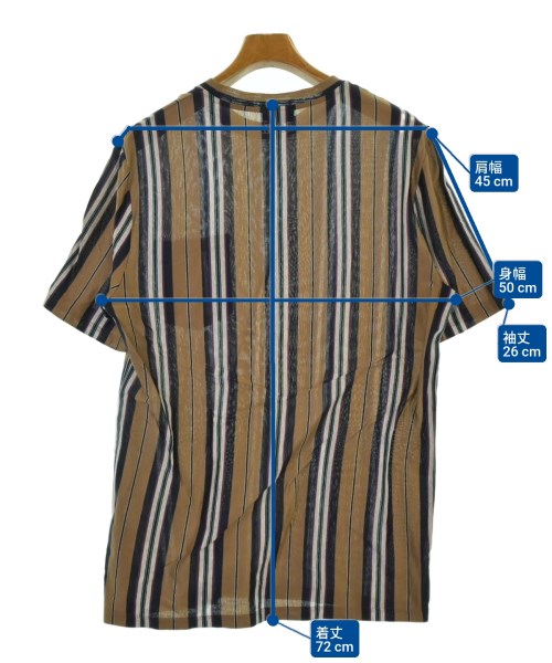 LANVIN（ランバン）Tシャツ・カットソー 茶 サイズ:M メンズ/2200644057011