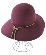 LANVIN（ランバン）ハット 赤 サイズ:M レディース/2200634833144