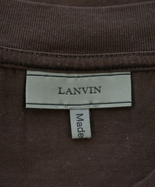 LANVIN（ランバン）Tシャツ・カットソー 茶 サイズ:S レディース/2200620753104