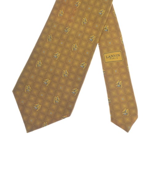 LANVIN（ランバン）ネクタイ 黄 サイズ:- メンズ/2200623446225