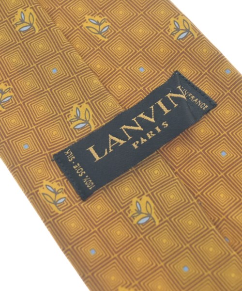 LANVIN（ランバン）ネクタイ 黄 サイズ:- メンズ/2200623446225