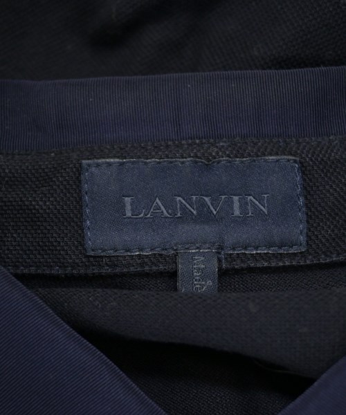 LANVIN（ランバン）ポロシャツ 紺 サイズ:S メンズ/2200540941384