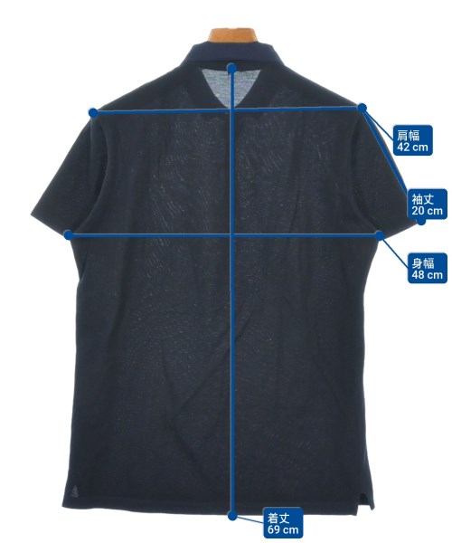 LANVIN（ランバン）ポロシャツ 紺 サイズ:S メンズ/2200540941384