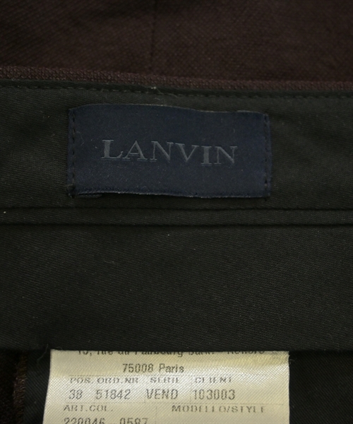 LANVIN（ランバン）スラックス 紫 サイズ:46(M位) メンズ/2200627476020