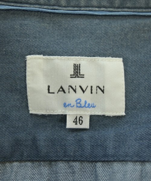 LANVIN en bleu（ランバンオンブルー）カジュアルシャツ 青 サイズ:46(M位) メンズ/2200628455130
