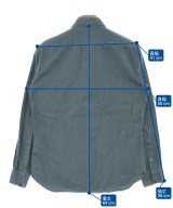 LANVIN en bleu（ランバンオンブルー）カジュアルシャツ 青 サイズ:46(M位) メンズ/2200628455130
