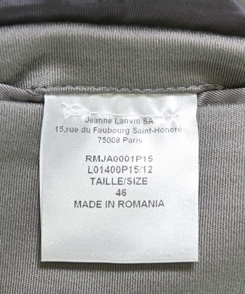 LANVIN（ランバン）テーラードジャケット グレー サイズ:46(M位) メンズ/2200614045093