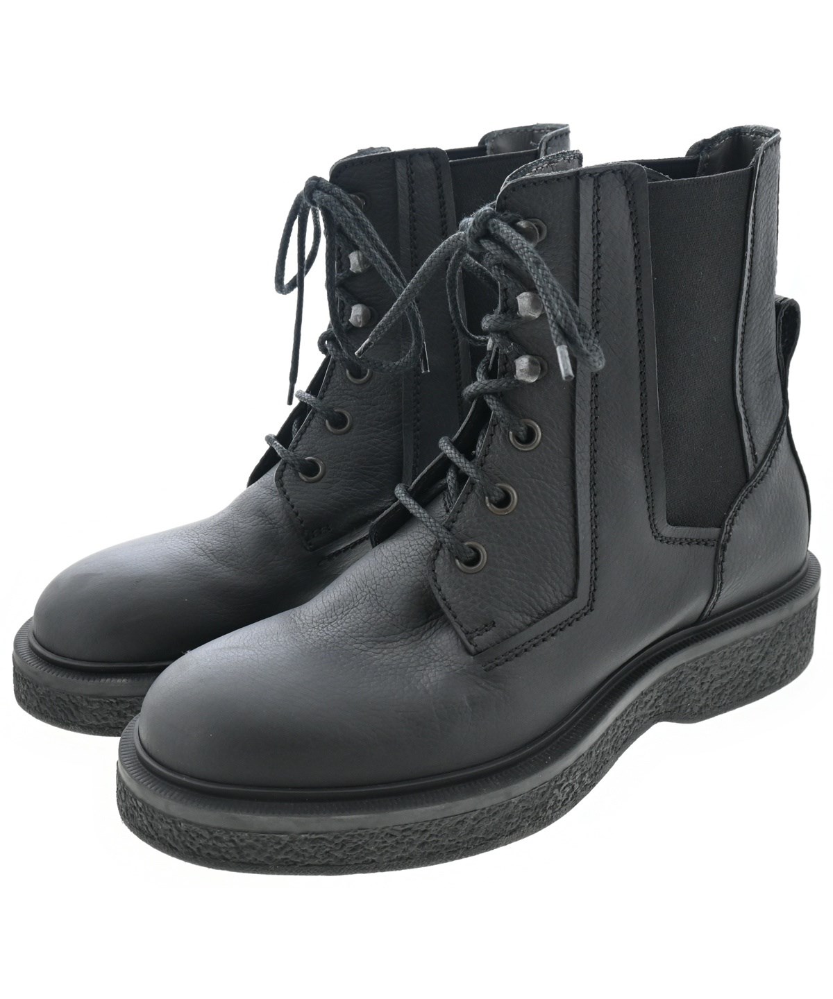 LANVIN（ランバン）ブーツ 黒 サイズ:UK7(25.5cm位) メンズ