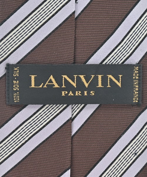LANVIN（ランバン）ネクタイ 茶 サイズ:- メンズ/2200612660106