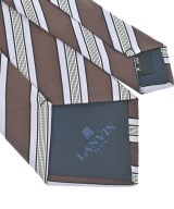 LANVIN（ランバン）ネクタイ 茶 サイズ:- メンズ/2200612660106