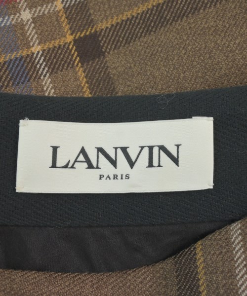 LANVIN（ランバン）ひざ丈スカート 茶 サイズ:38(M位) レディース/2200618962020