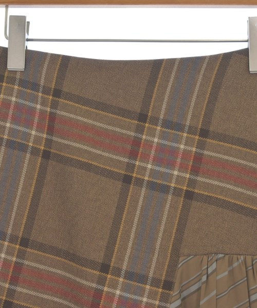 LANVIN（ランバン）ひざ丈スカート 茶 サイズ:38(M位) レディース/2200618962020
