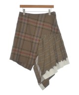 LANVIN（ランバン）ひざ丈スカート 茶 サイズ:38(M位) レディース/2200618962020