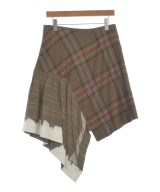 LANVIN（ランバン）ひざ丈スカート 茶 サイズ:38(M位) レディース/2200618962020