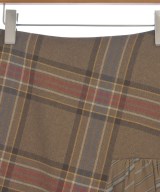 LANVIN（ランバン）ひざ丈スカート 茶 サイズ:38(M位) レディース/2200618962020