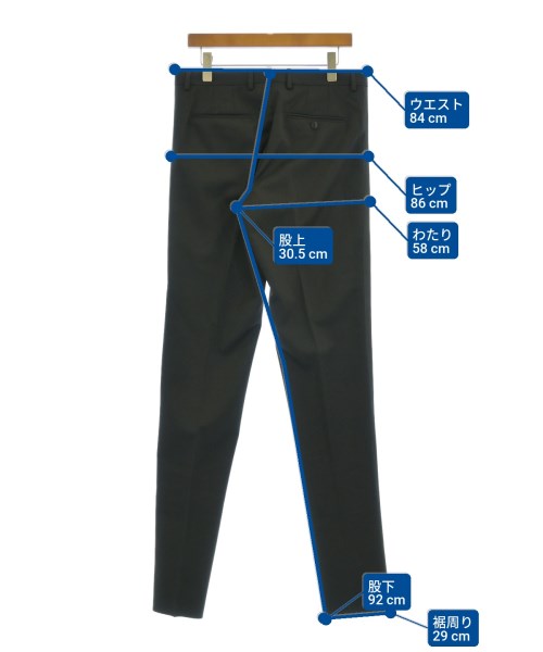 LANVIN（ランバン）スラックス 黒 サイズ:48(L位) メンズ/2200602617158