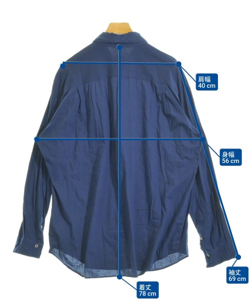 LANVIN（ランバン）カジュアルシャツ 青 サイズ:52(XXL位) メンズ/2200607565027