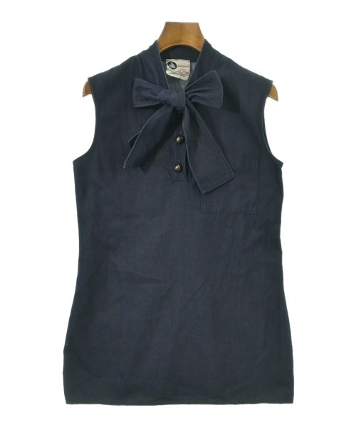 LANVIN(ランバン)ブラウス 紺 サイズ:36(XS位)/2200676867299