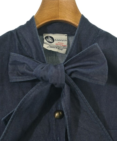 LANVIN（ランバン）ブラウス 紺 サイズ:36(XS位) レディース/2200676867299