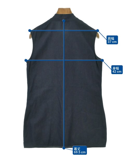 LANVIN（ランバン）ブラウス 紺 サイズ:36(XS位) レディース/2200676867299