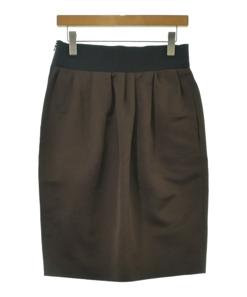 LANVIN（ランバン）ひざ丈スカート 茶 サイズ:40(M位) レディース/2200678644027