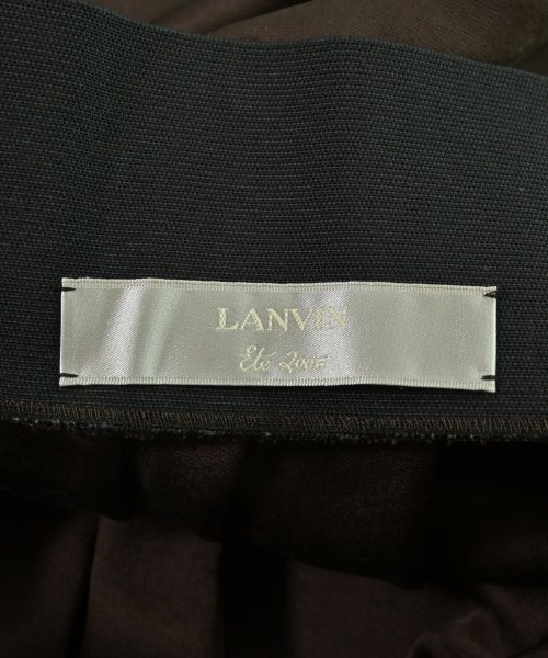 LANVIN（ランバン）ひざ丈スカート 茶 サイズ:40(M位) レディース/2200678644027