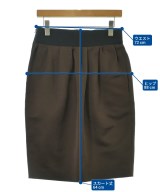 LANVIN（ランバン）ひざ丈スカート 茶 サイズ:40(M位) レディース/2200678644027