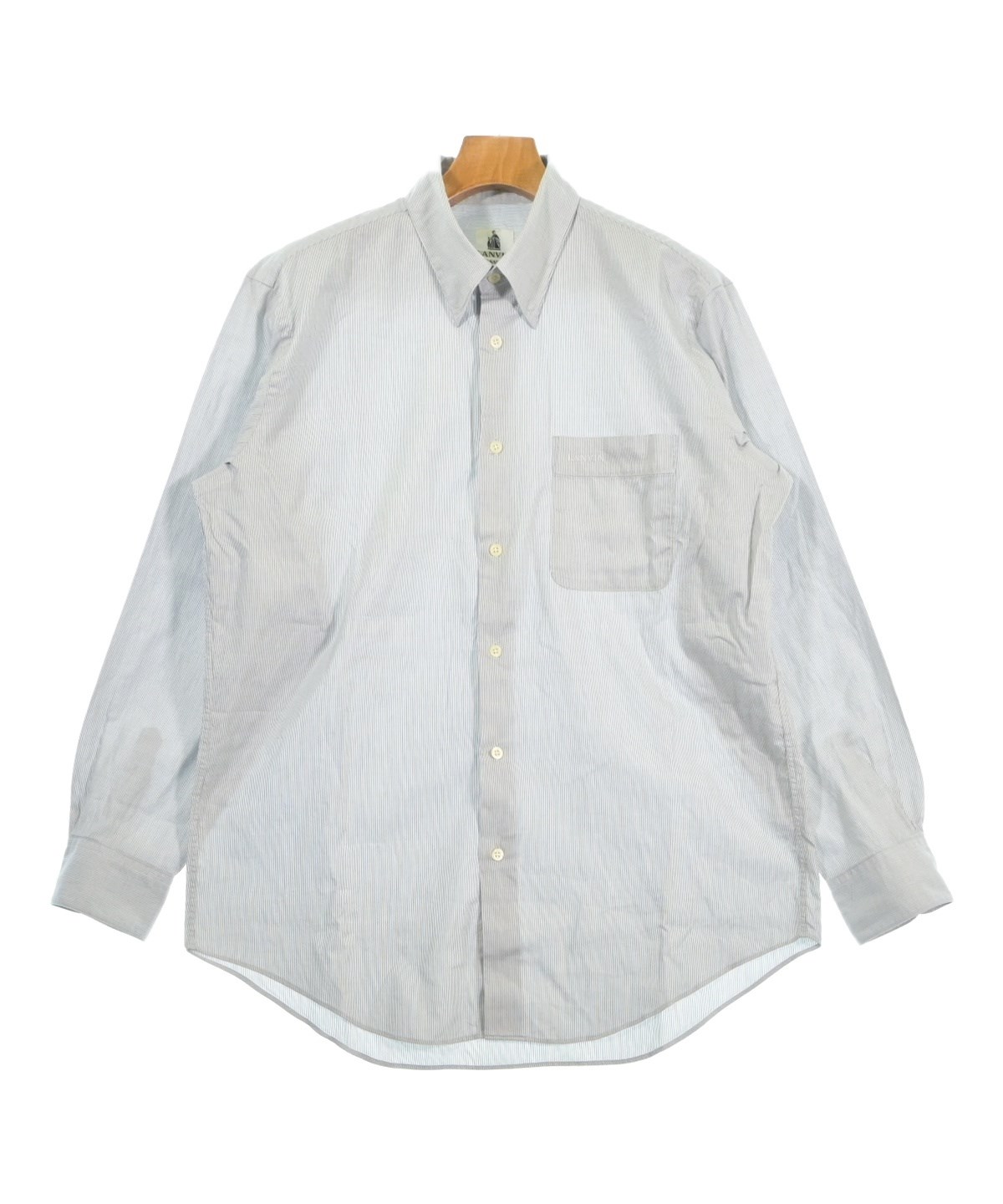 LANVIN グレー スポーツシャツ ワイシャツ ストライプ グレー LANVIN｜CHOYA SHIRT（チョーヤシャツ