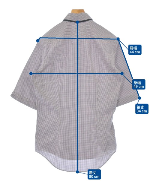 LANVIN（ランバン）カジュアルシャツ 紺 サイズ:15(S位) メンズ/2200672922022