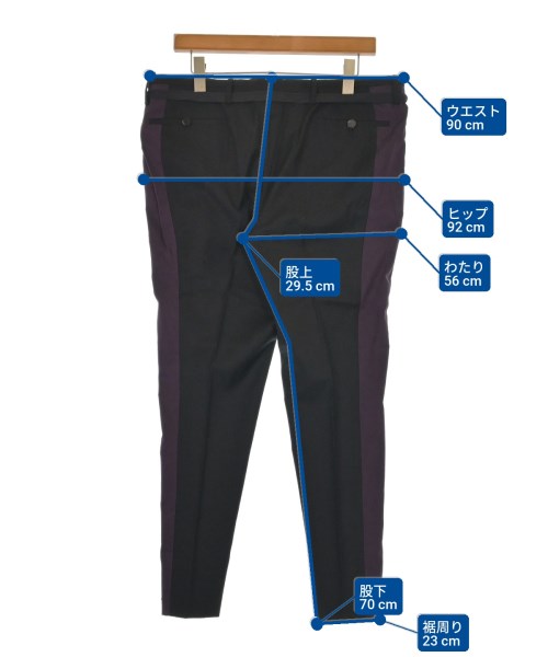 LANVIN（ランバン）スラックス 黒 サイズ:50(XL位) メンズ/2200693758365