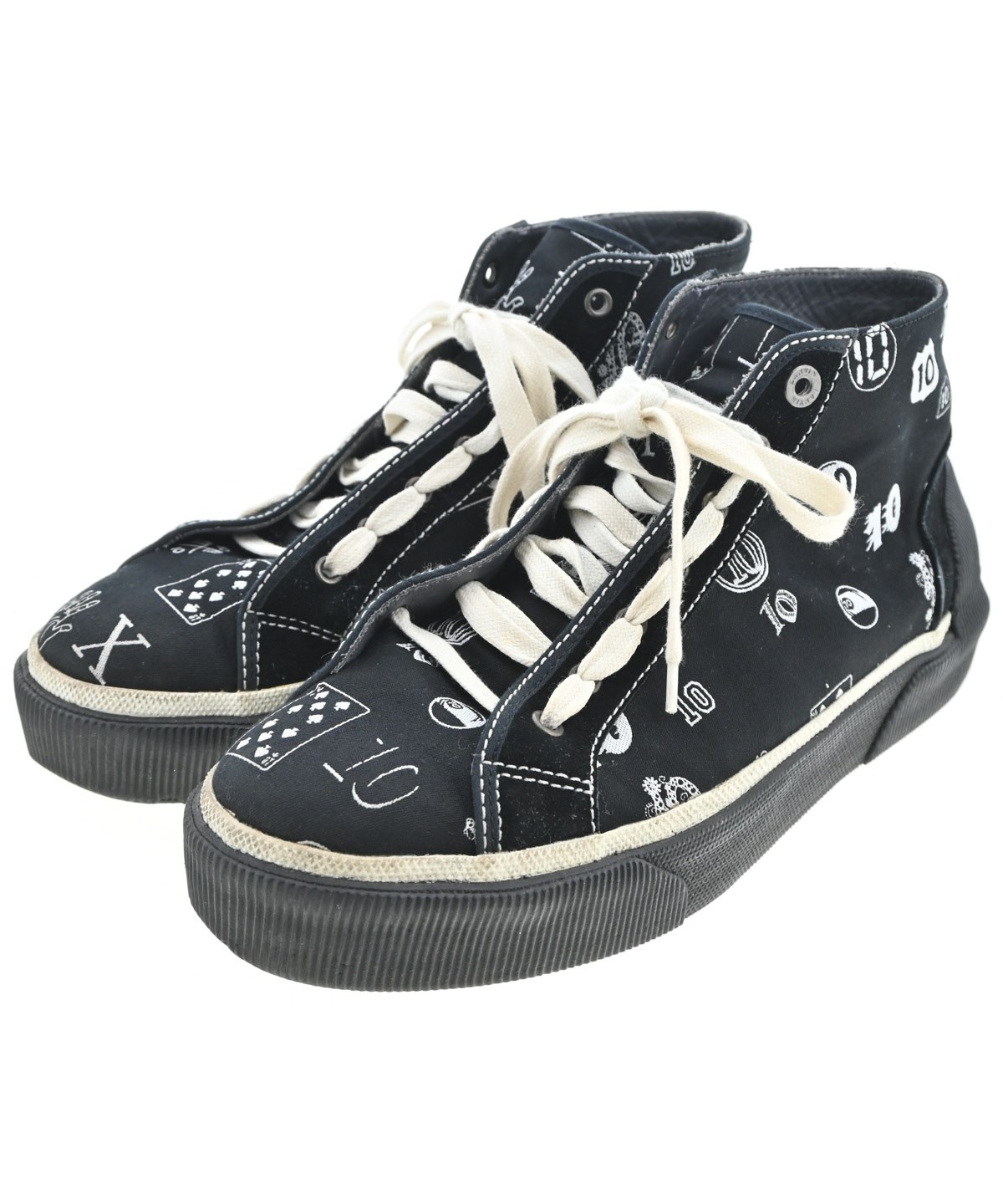 LANVIN（ランバン）スニーカー 黒 サイズ:UK9(27.5cm位) メンズ