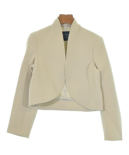 LANVIN(ランバン)ノーカラージャケット 白 サイズ:34(XXS位)/2200657576097