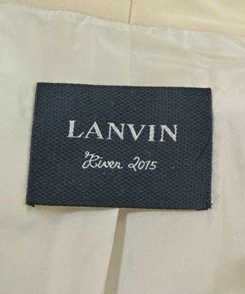 LANVIN（ランバン）ノーカラージャケット 白 サイズ:34(XXS位) レディース/2200657576097